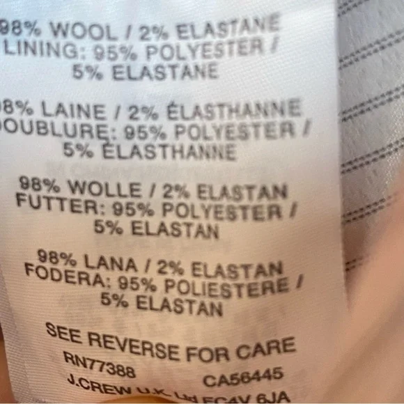 EUC J CREW RED REGENT BLAZER SIZE 2 - Picture 16 of 16